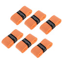 6 Pieces Tennis Badminton Squash Racket Grip Overgrip Tape Orange