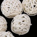 30Pcs 5 Cm Decorative Wicker Rattan Balls Wedding Flower Arrangement