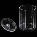 1X Clear Acrylic Storage Holder Box Cotton Swab Makeup Organizer Glossy Cas-ME