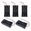 5 Pieces Battery Storage Case For 18650 Battery Holder With Wire Leads