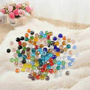 24 Colors 6mm Decorative Hand Briolette Faceted Rondelle Crystal Glass Bead N4F2