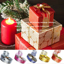 5pcs/set Gift Wrapping Glitter Star Print Ribbon DIY Christmas Party Decor Craft