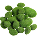 20 Pieces 2 Sizes Artificial Moss Rocks Decorative Faux Green Moss Covered