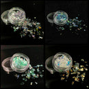 4Colors/Set Nail Art Stickers Nail Decorations Glass Shards Tool~ Decals