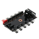 Multi-in-one Board 4Pin Spliter HUB Extended Fan HUB,1 to 10Way Hub Splitter