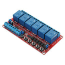 1PCS DC 12V 6-Channel Relay Module High/Low Level Triger Self-Lock Relay T2G9