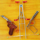Outdoor Metal Adjustable Portable Double Pole Practical Fishing Rod Holder