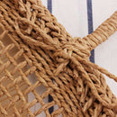 Casual Simple And Generous No Decorative Plain Color Net Hollow Textured Wo