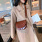 Retro Crossbody Handbag Women Semicircle Leather Shoulder Bag (Light Brown)