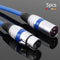 5pcs 3Pin XLR Cable Male to Female Foil+Braided Shielded Audio Cable (1 m)