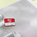 Clothing Bags Women Men Lapel Pin Cartoon Message Board Drip Brooch (1) A