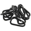 Camping D Shape Metal Carabiner Spring Loaded Clips Hook 100 Black Y1S2