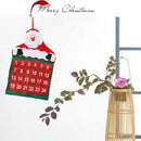 Christmas Advent Calendar Countdown Santa Claus Fabric Xmas Decor Pockets G Z1U5