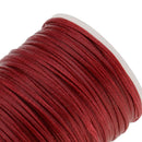 70 Meters Flat Waxed Cord Sewing String Thread for Leather Craft 1.2mm Wide