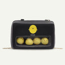 Chick Print Decor Bag Women Square Leather Shoulder Messenger Chain Bags