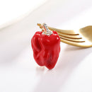 New Pepper Enamel Brooch Pin Collar Decor Badge Corsage Party Banquet Jewelry %a