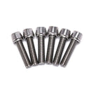 6pcs bicycle headset stem cap screw steel bicycle seat disc bolt m5 * 20mm AW3C