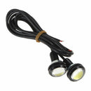White 10x 12V Eagle Eye LED DRL Lights 9W 18mm Car Daytime Running Signal Bulbs