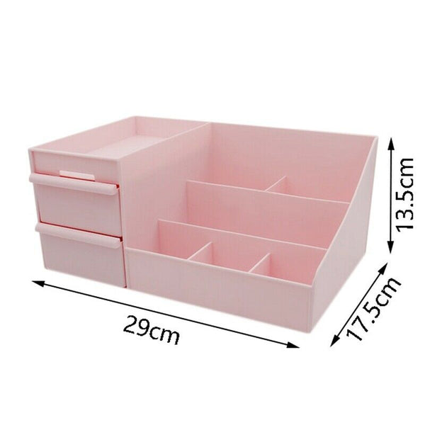 Cosmetic Storage Box Drawer Desktop Plastic Makeup Dressing Table Skin Care X3Z6