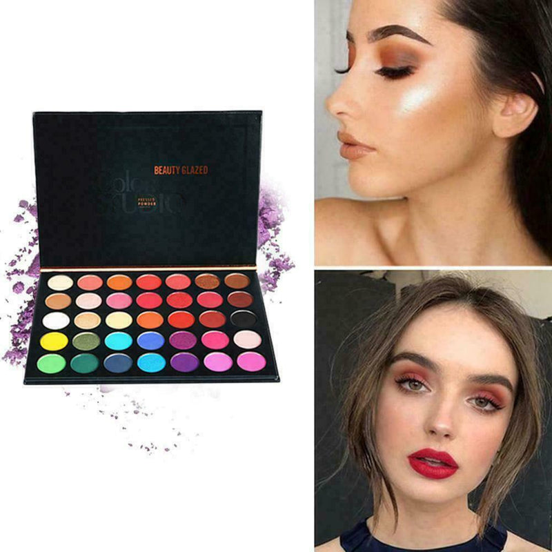 35Color Shades Studio Makeup Eyeshadow Palette  Highlighter Cosmetic
