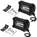2Pcs 5 Inch 72 W Led Lamp Lights Bar Fog Lights Waterproof Driving Work Lig
