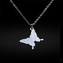 Color Change Butterfly Pendants Mood Necklace Dating Necklace Valentines's Gift