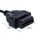 2PCS 16Pin To USB Port Charger Adapter Cable Connector Diagnostic Tools UOZ JCR