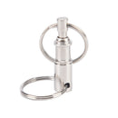 2Pcs Outdoor Backpack Key Ring Carabiner Double Key Ring Padlock Keychain  Gw