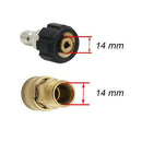 2PCS Quick Release Adapter M22/14 To 1/4inch Inch Pressure Washer Connector