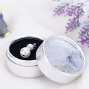Lace Bow Tie Round Paper Velveteen Cardboard Ring Box Jewelry Accessories Box ME