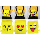 Expression non-woven drawstring bag backpack kids travel school decor gift b 3C