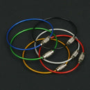 New Outdoor Hiking Stainless Steel Wire Rope Keychain Key Ring Cable Holder Tool