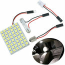 Car Interior White 48 SMD 5050 LED Light Lamp Panel T10 Festoon Dome 12V New