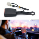 Car Front Seat Belt Lock Buckle Socket Plug Connector w/ Warning Cable Accessory