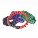 outdoor camping paracord parachute cord emergency survival bracelet rope @TES