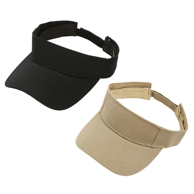 2Pcs Headband Sun Visor Hat Unisex Golf Tennis Outdoor Running Sports Cap