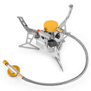 Outdoor Mini Gas Stove Camping Folding Windproof Split Stove Portable Gas B U1S8