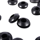 90pcs Black Rubber Grommet Electrical Cable Wire Gasket 1.5mm Groove K5D3
