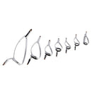 7pcs Fishing Rod Guides Tip Top Repair Kit Double Leg Boat Fishing Rod Guide