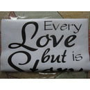 wall stickers home decor -English quote "every love story is beautiful" PVC