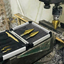 1X(5Pcs Titanium Step Drill Bit Set With Automatic Center Punch, 50 Sizes I