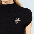 Fashion Rhinestone Enamel Bee Insect Brooch Pin Scarf Corsage Jewelry Gif OZ