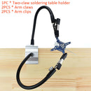 Two Claw Soldering Table Clamp Multifunctional Vise Iron Holder Aluminum Alloy