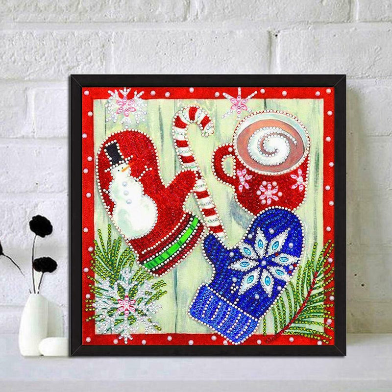 5D DIY Special Shaped Diamond Painting Gloves Cross Stitch Craft Kit Decor