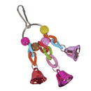 Pet parrot bird climb chew toys bell swing cage hanging cockatiel parakee â„–[