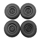 16Pcs RC Car Tire Tyres for WPL B14 B24 B24K C24 B36K Rock Crawler Accs