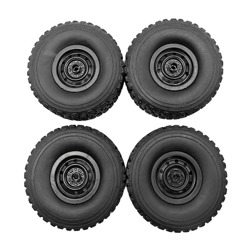 16Pcs RC Car Tire Tyres for WPL B14 B24 B24K C24 B36K Rock Crawler Accs