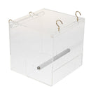 2Pcs Pet Bird Feeder Food Water Feeding Box Parrot Dispenser Cage Perch