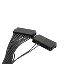 24 Pin Male to Female Double PSU Extension Cable Lead Power Supply Connector