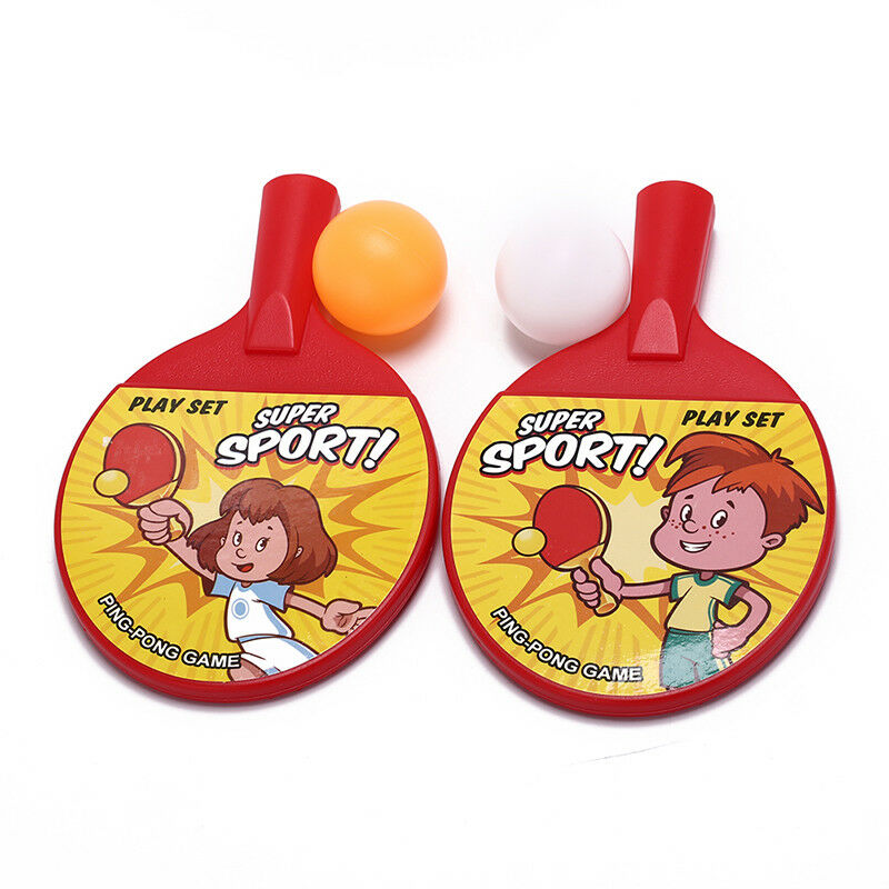 Portable Outdoor Sports Toys for Children Plastic Ping Pong Racket Ball Set  M&O